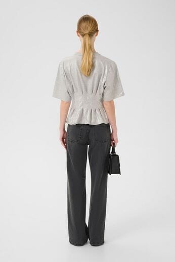 Gestuz - Gzpamila Tee 10910766 - 108672 - Lgm / Silver Glitte Foil T-shirts 