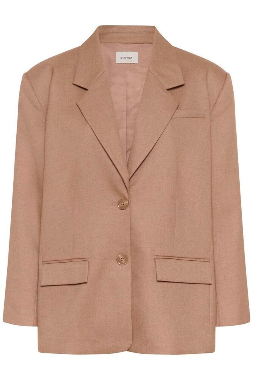 Gestuz - Gzpaula Oz Blazer 10910614 - 109220 - Burnt Marple Sugar Melange Blazere 
