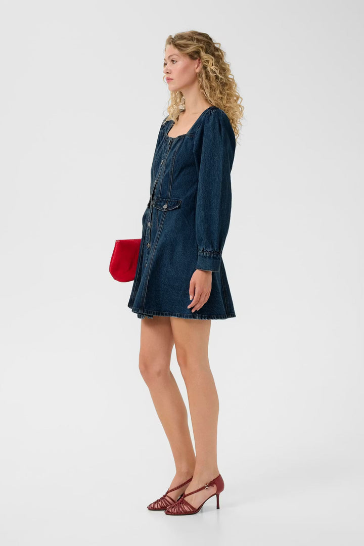 Gestuz - Gzsamia Dress 10911019 - 109201 - Indigoblue Kjoler 