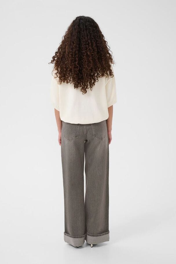 Gestuz - Gzsara Wide Jeans 10910809 - 102235 - Washed Light Grey Jeans 