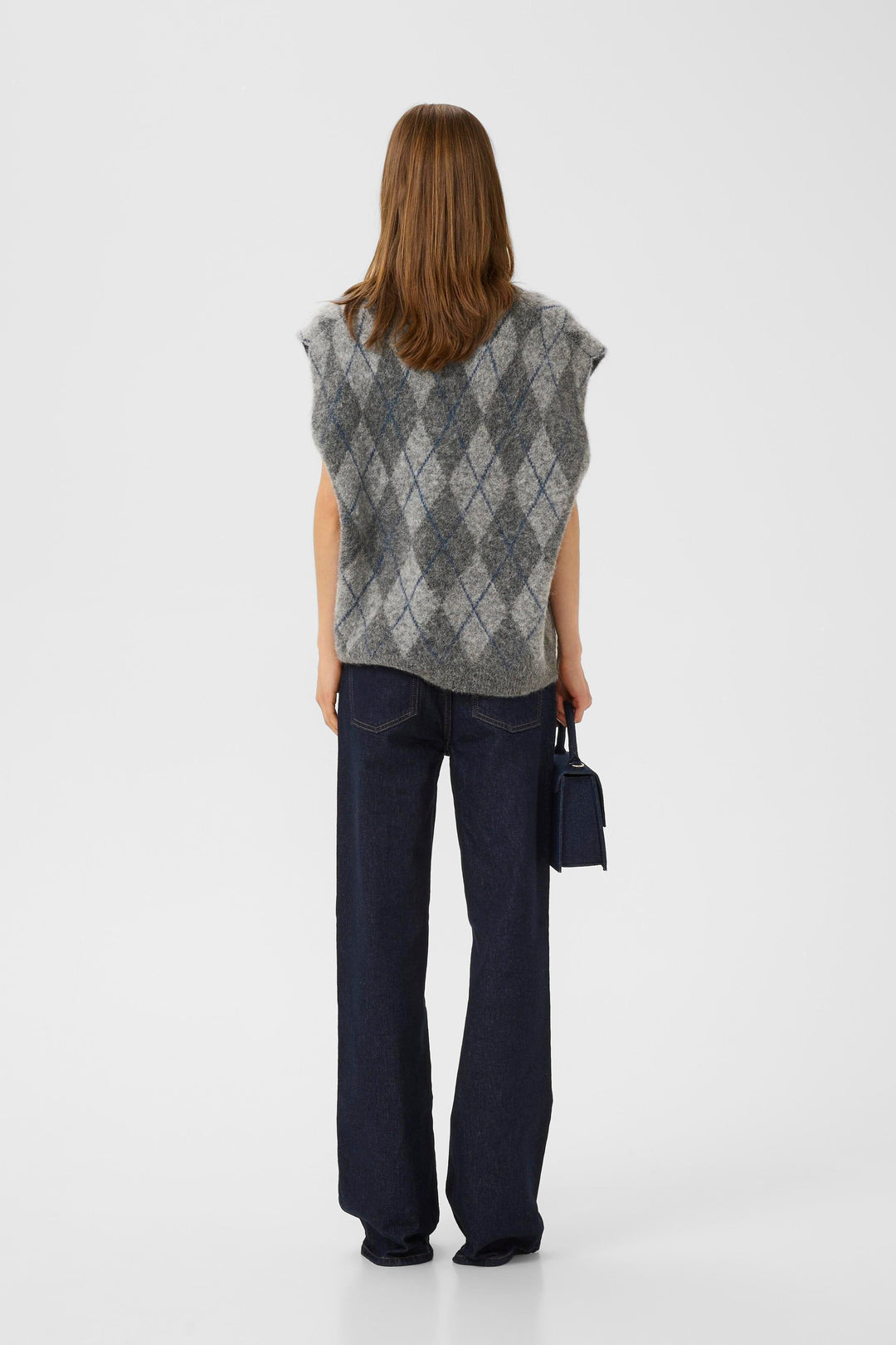 Gestuz - Gzsasi Vest 10910731 - 108584 - Check Dark Grey/Grey/Blue Comb Frakker 
