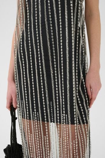 Gestuz - Gzsibba Dress 10910697 - 103434 - Black/Silver Kjoler 