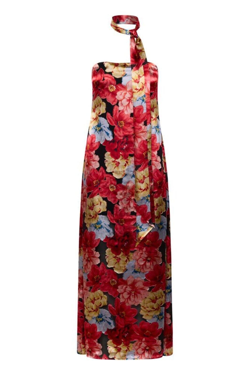 Gestuz - Gzsigrida P Silk Dress 10911030 - 109158 - Dessert Flower Multi Kjoler 