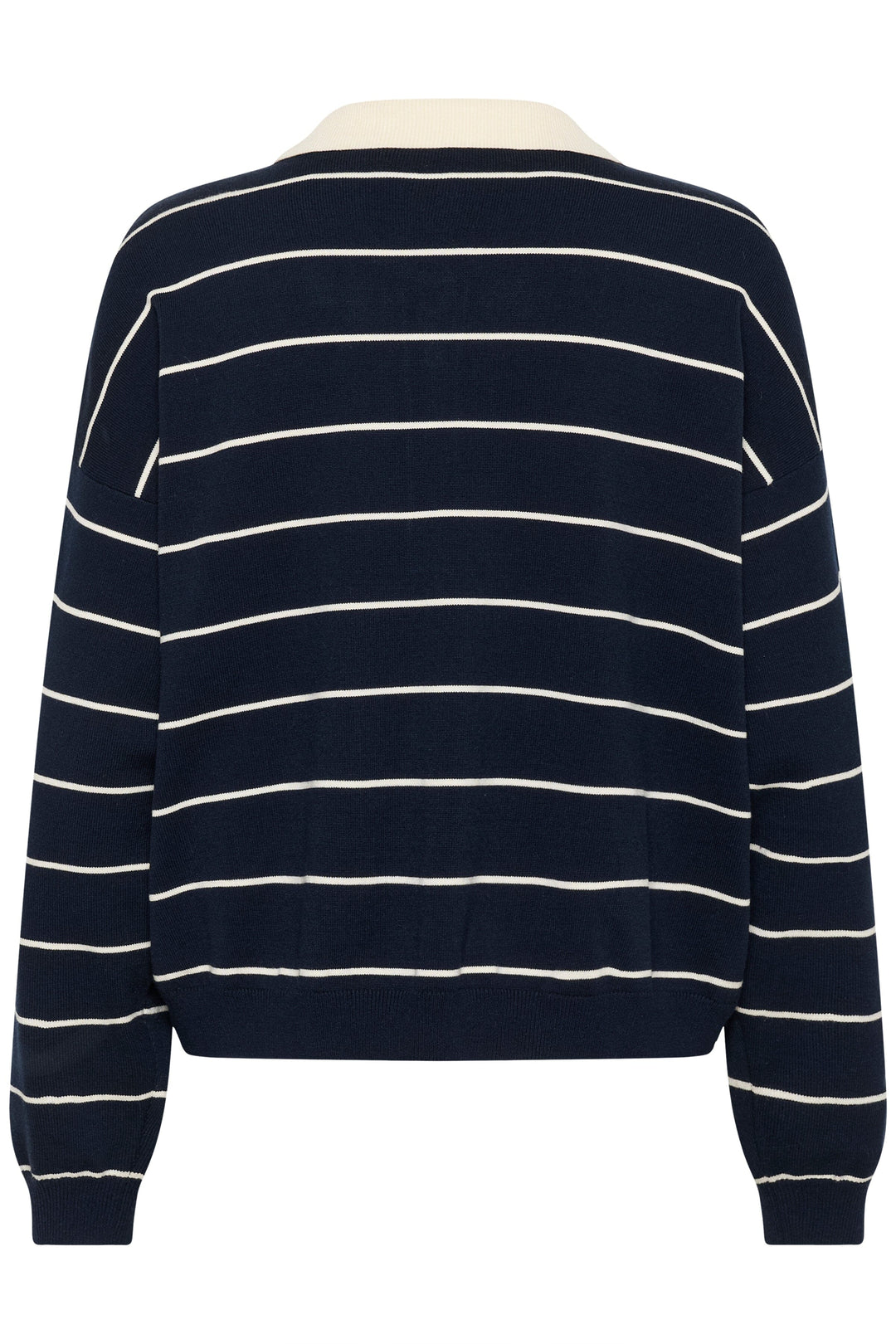 Gestuz - Gztaige Polo Pullover 10910829 - 109335 - Skycaptain Striped Strikbluser 