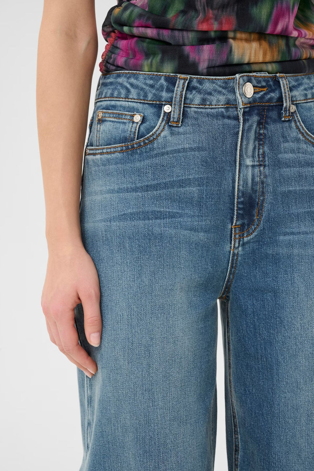 Gestuz - Gzviva Baggy Jeans 10910574 - 108303 - Vintage Blue Denim Jeans 