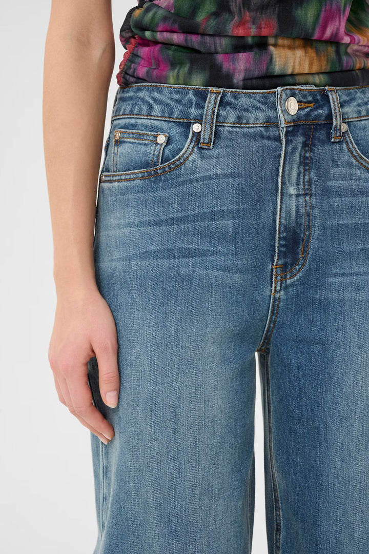 Gestuz - Gzviva Baggy Jeans 10910574 - 108303 - Vintage Blue Denim Jeans 