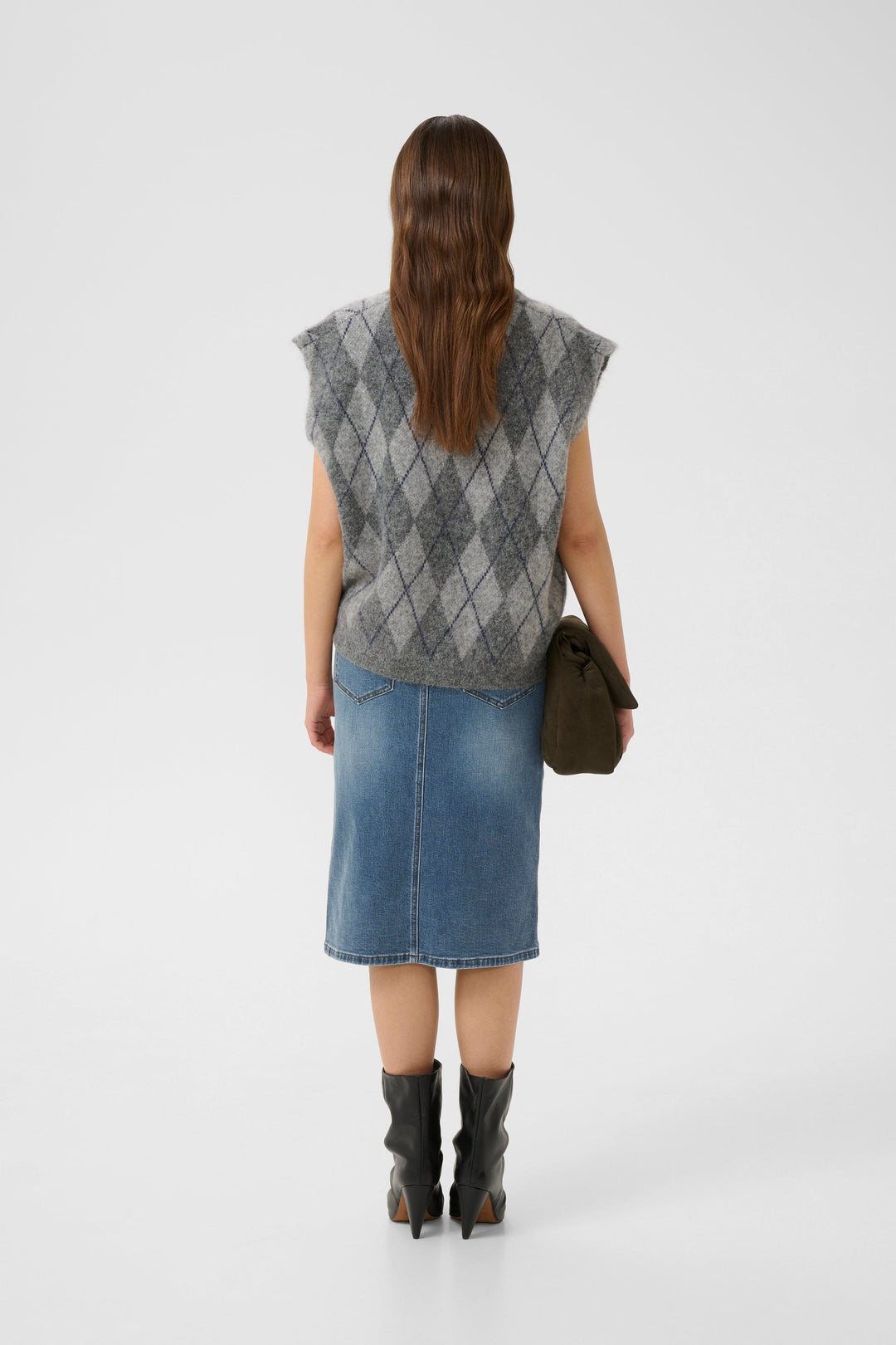 Gestuz - Gzviva Pencil Skirt 10910730 - 108303 - Vintage Blue Denim Nederdele 