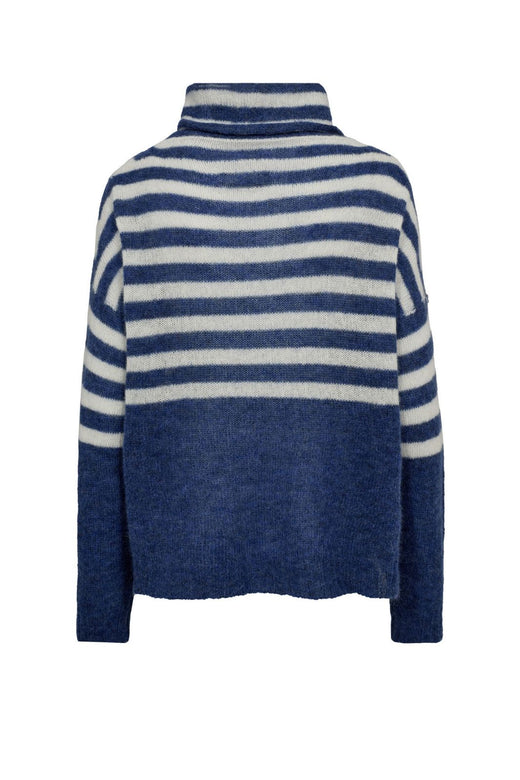 Gossia - Ambrosiago Sweater G1816 - Blue / Off-White Strikbluser 