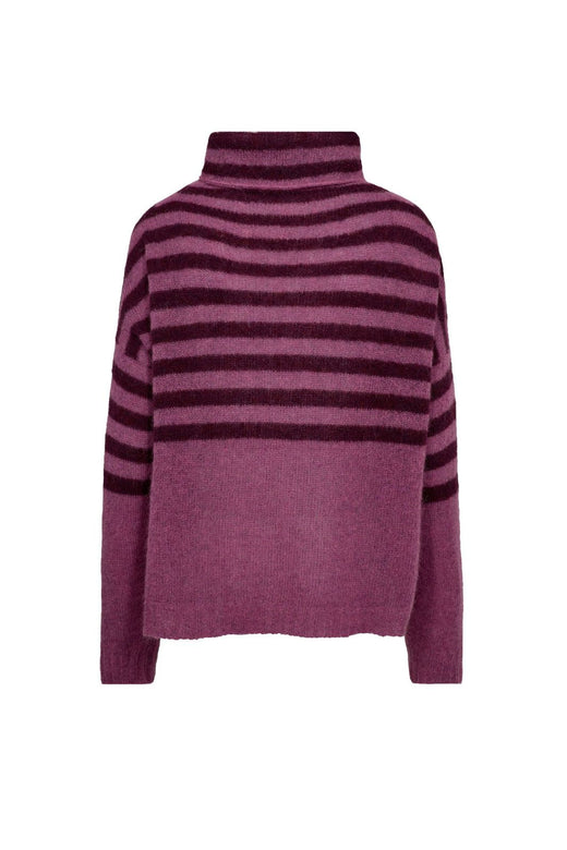 Gossia - Ambrosiago Sweater G1816 - Plum/Dark Plum Strikbluser 