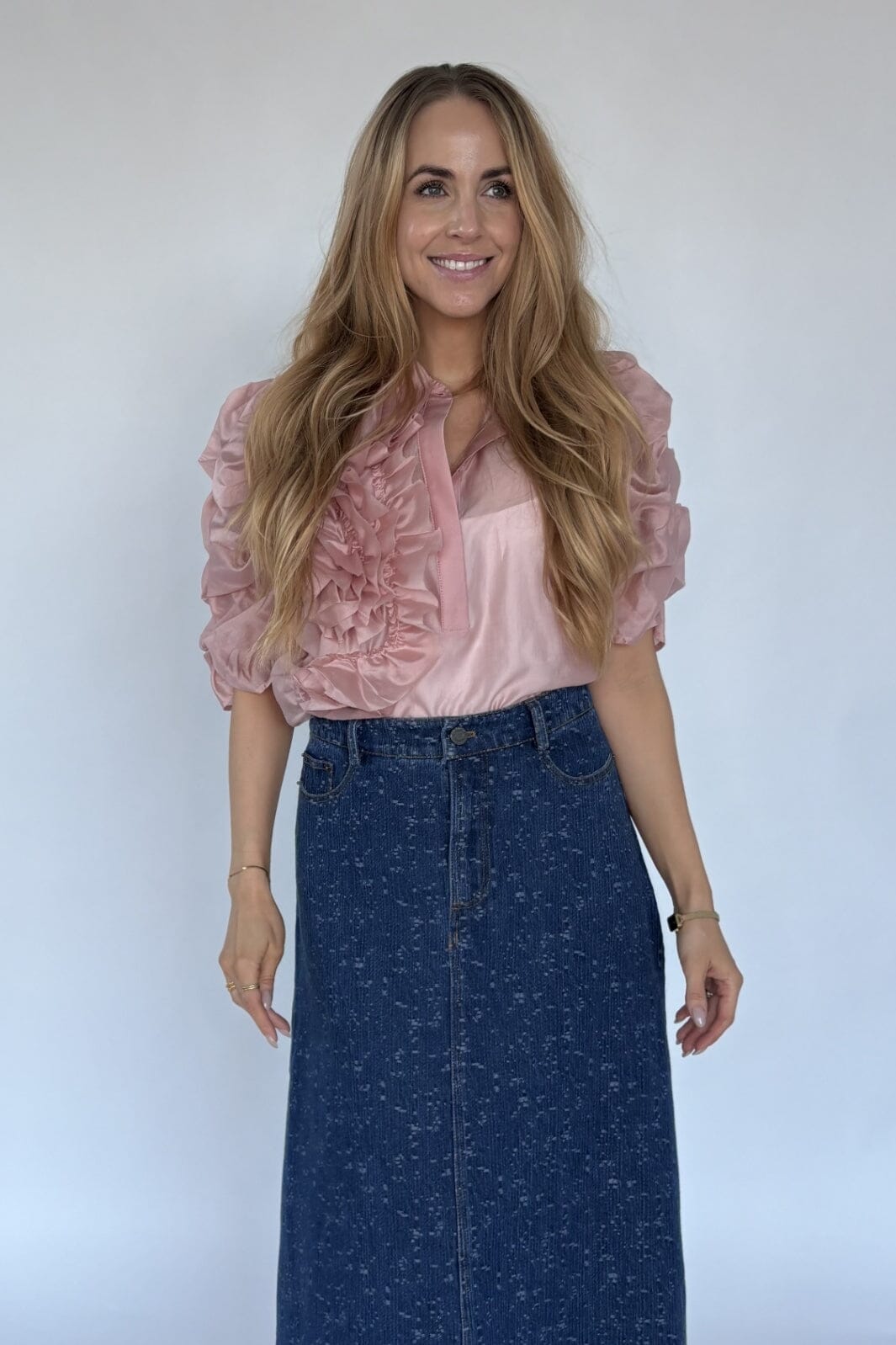 Gossia - Annsofigo Blouse G1805 - Dusty Rose Bluser 