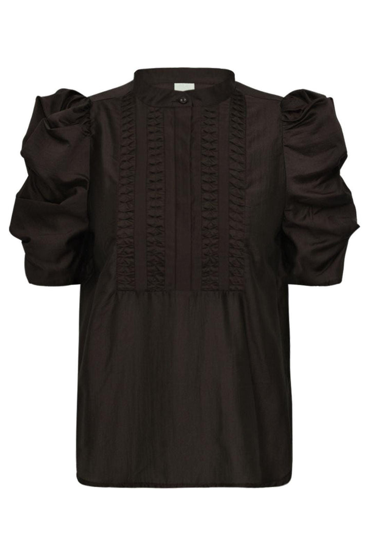 Gossia - Annsofigo Lull Blouse G2573 - Coffee Bluser 