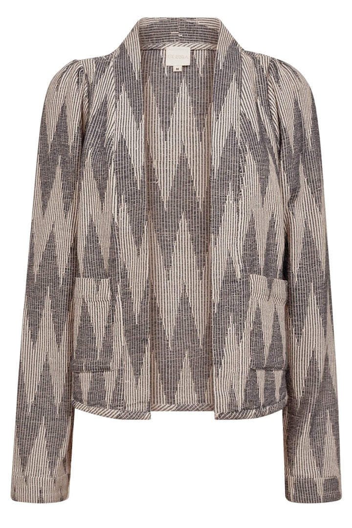 Gossia - Augustego Jacket G2371 - Brown Jacquard Jakker 