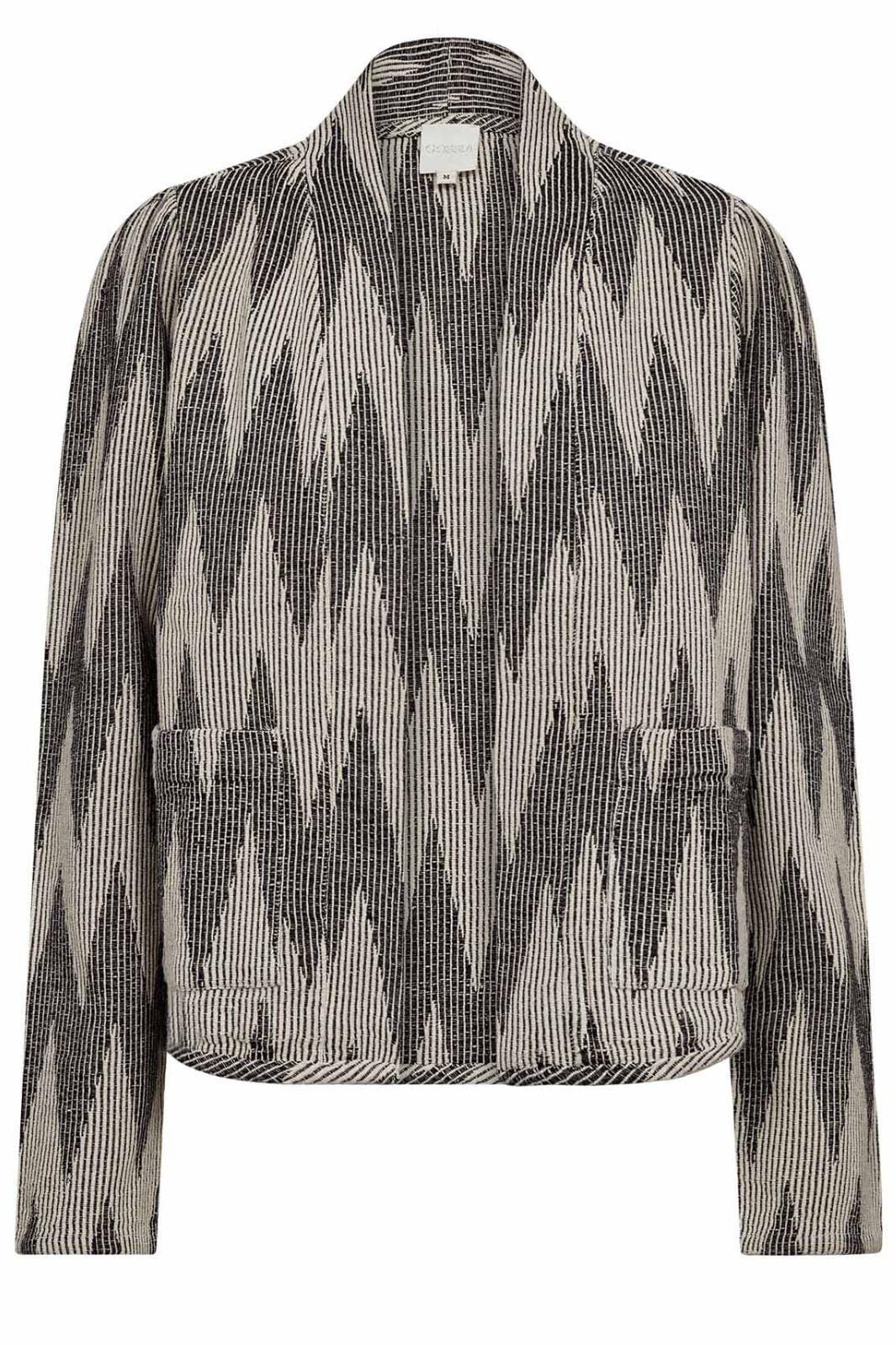 Gossia - Augustego Jacket G2371 - Grey Jacquard Jakker 