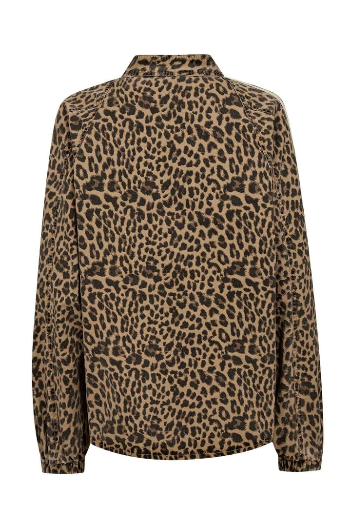 Gossia - Basmago Jull Jacket Shirt G3356 - Leopard Print/Cream Stripe