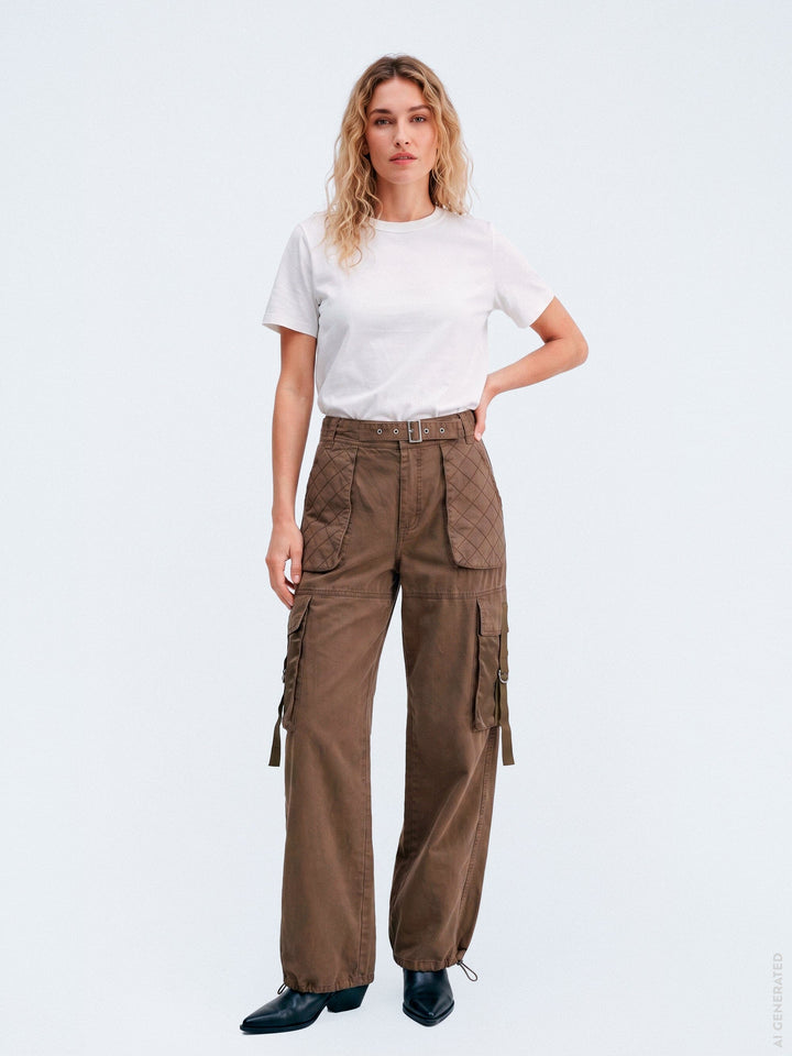 Gossia - Loniago Pant G3047 - Khaki Brown Bukser 