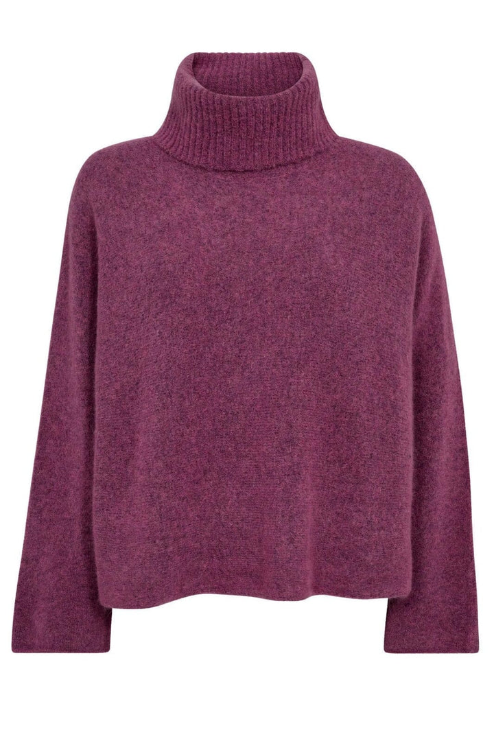 Gossia - Noomigo Sweater G2113 - Plum Melange Sweatshirts 