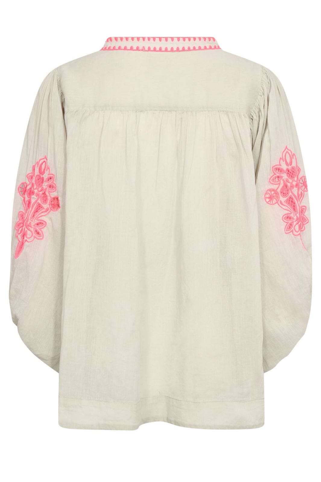 Gossia - NouraGO Blouse - cream - Neon Pink Skjorter 
