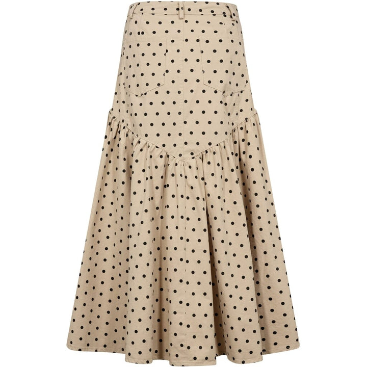 Gossia - Siljasgo Skirt G3009 - Sand Black Dots Nederdele 