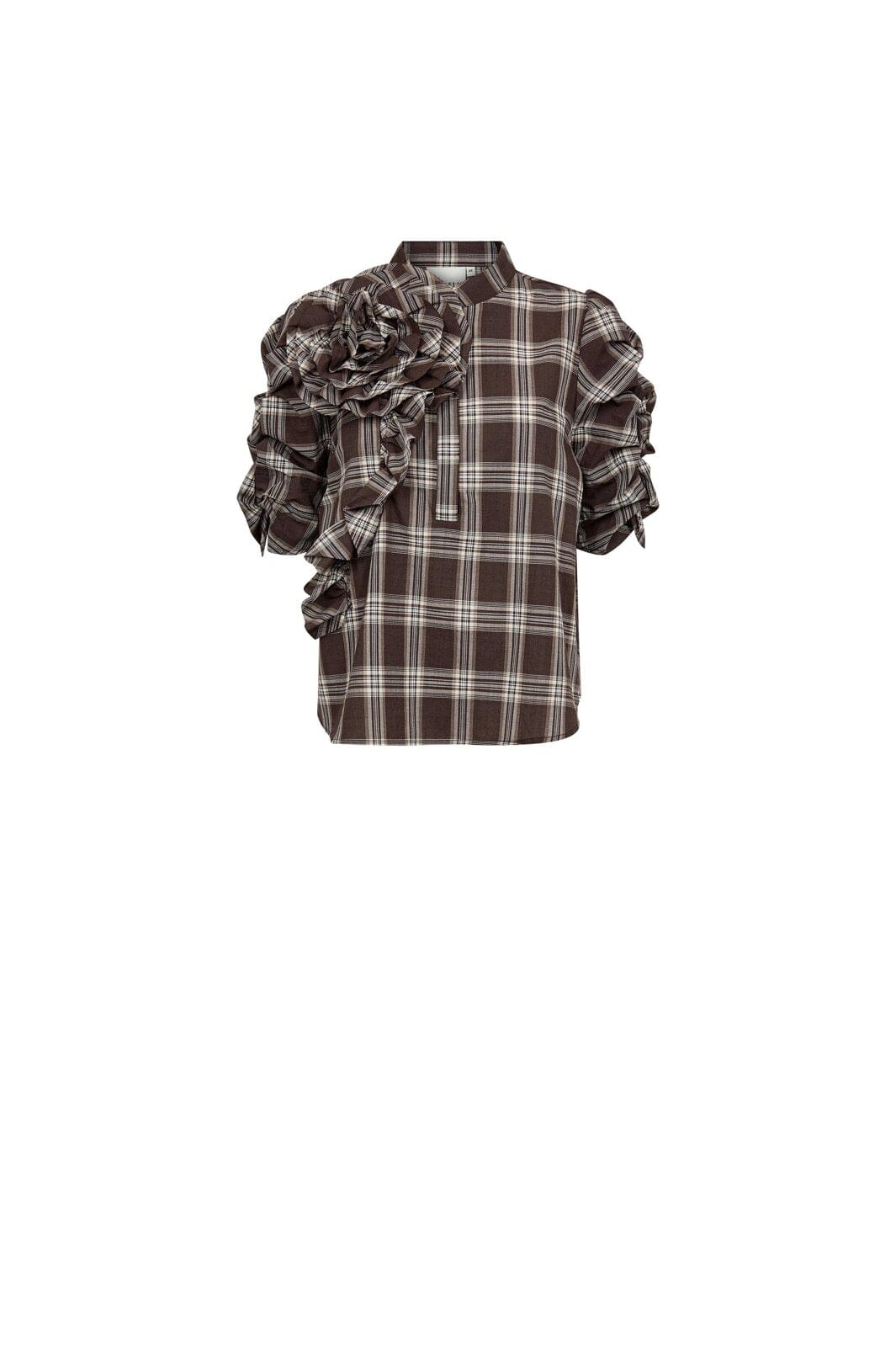 Gossia - Zabinago Blouse G3051 - Brown Checks