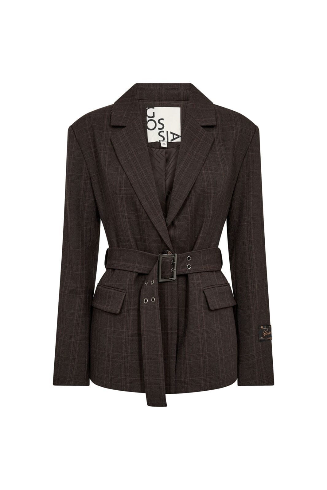 Gossia - Zebinago Blazer G3199 - Brown Checks