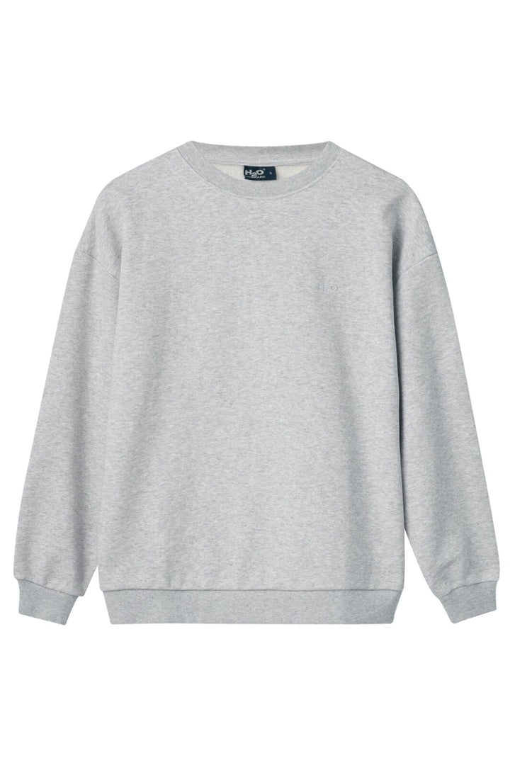 H2O - Base Woman Sweat O'Neck - 1020 Lt. Grey Mel Sweatshirts 