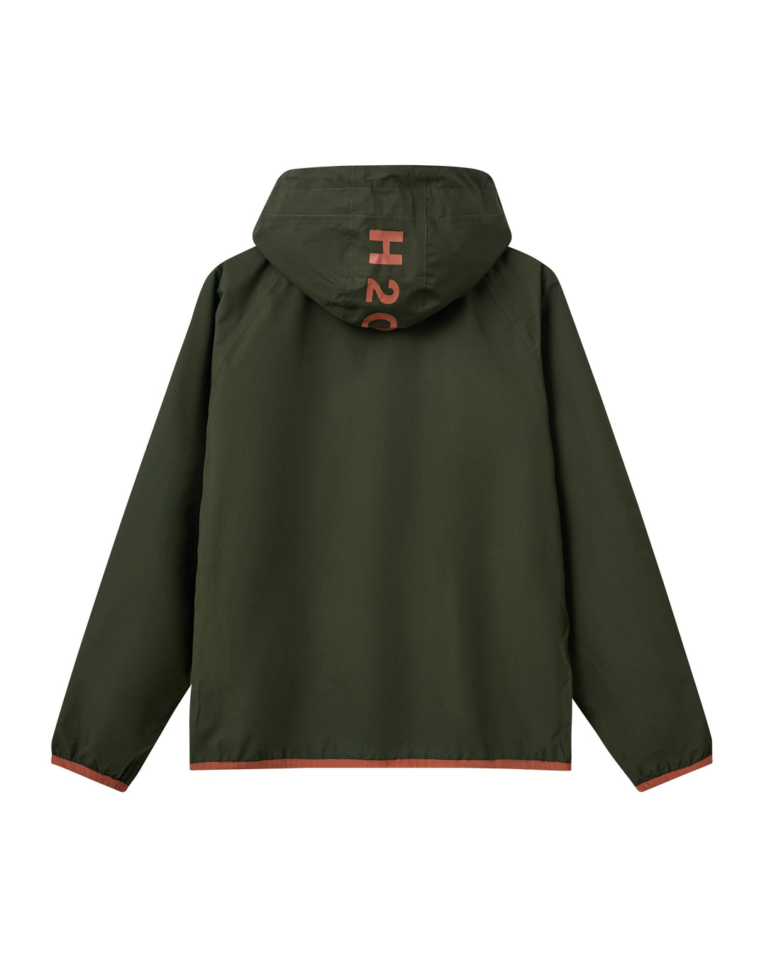 H2O - H2Rømø Festival Lw Rain Jacket Packable 100980-2 - 7022 - Army/Autumn Leaf Regntøj 