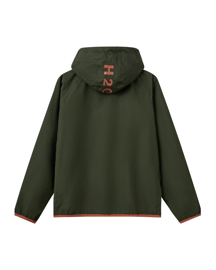 H2O - H2Rømø Festival Lw Rain Jacket Packable 100980-2 - 7022 - Army/Autumn Leaf Regntøj 