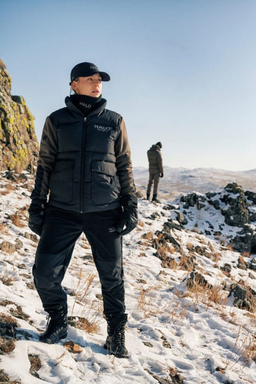 Halo - Blocked Zip Fleece 610209 - 0554 - Major Brown Jakker 