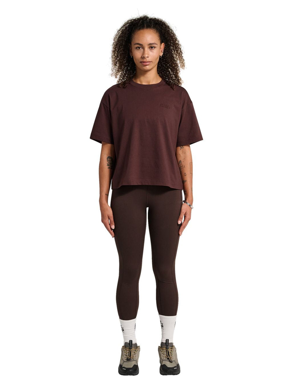 Halo - Women Logo T-Shirt 231880 - 8415 - Bitter Chocolate T-shirts 