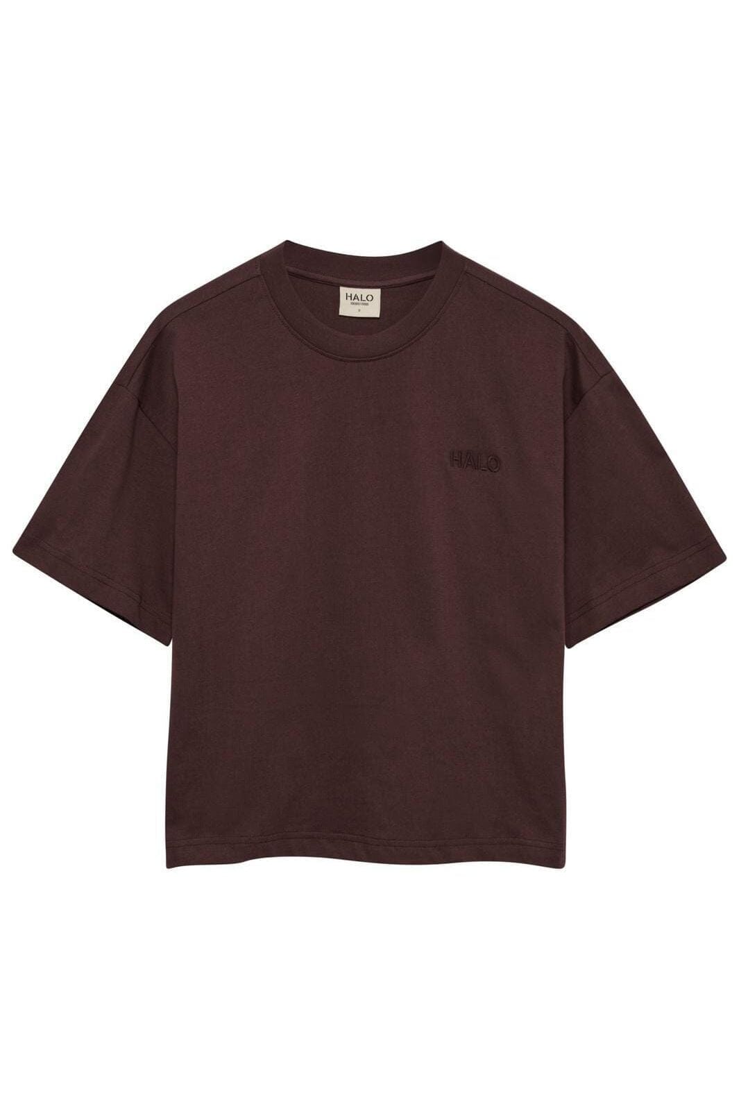 Halo - Women Logo T-Shirt 231880 - 8415 - Bitter Chocolate T-shirts 