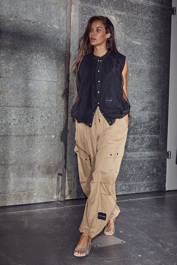 Haute L'Amitié - Air Zip Pant Hl11033 - Walnut Bukser 