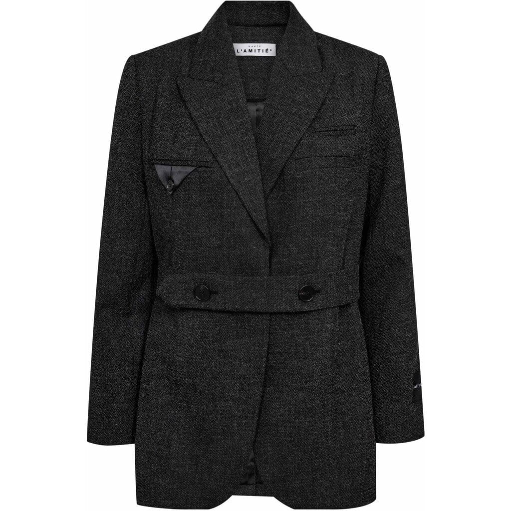 Haute L'Amitié - Bellis Belt Blazer HL10788 - Antracit Melange Blazere 