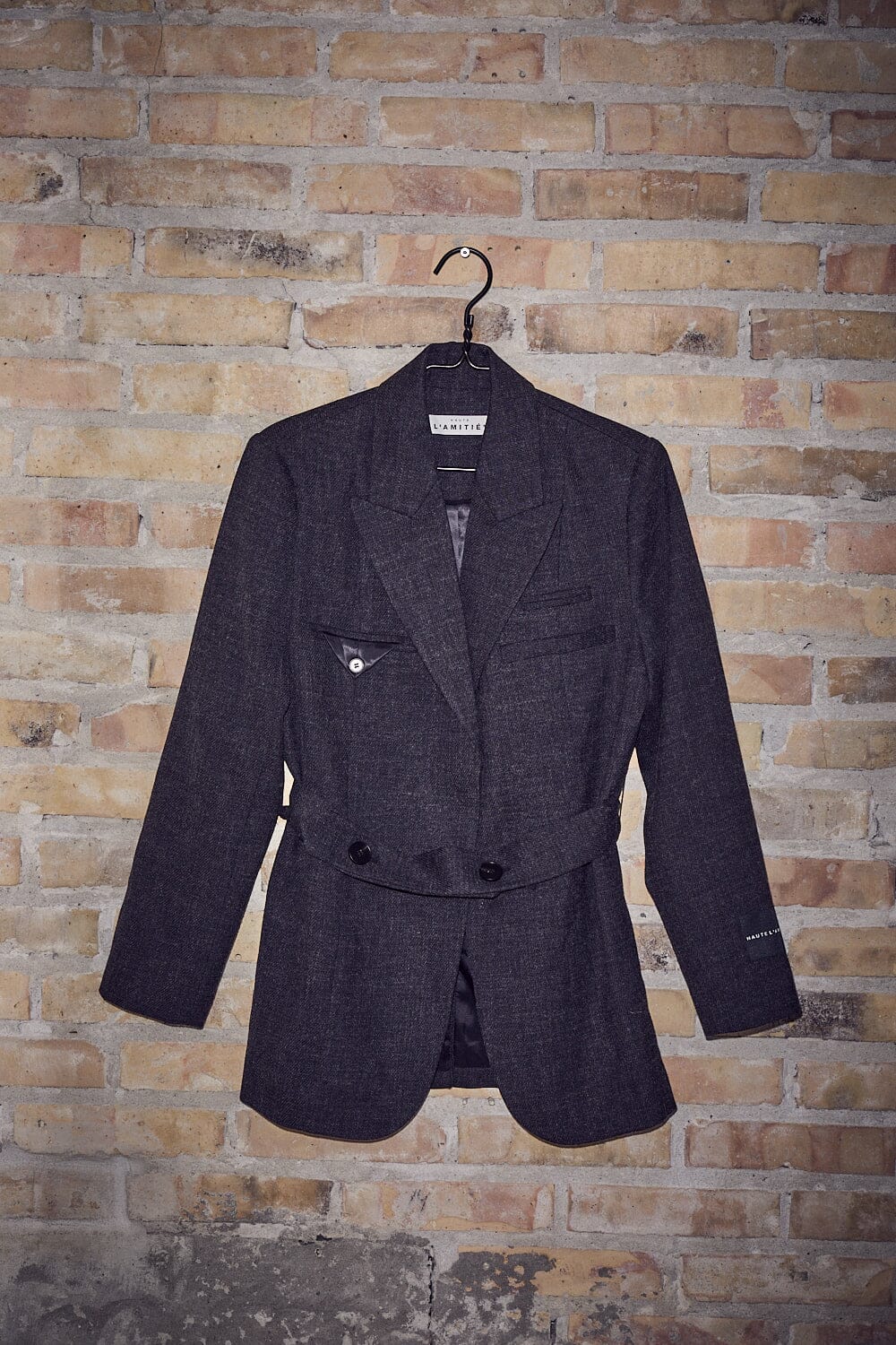Haute L'Amitié - Bellis Belt Blazer HL10788 - Antracit Melange Blazere 