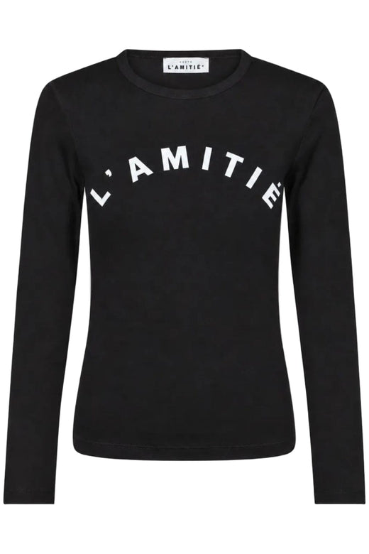 Haute L'Amitié - Clean Ls Logo Tee Hl10850 - Black Bluser 
