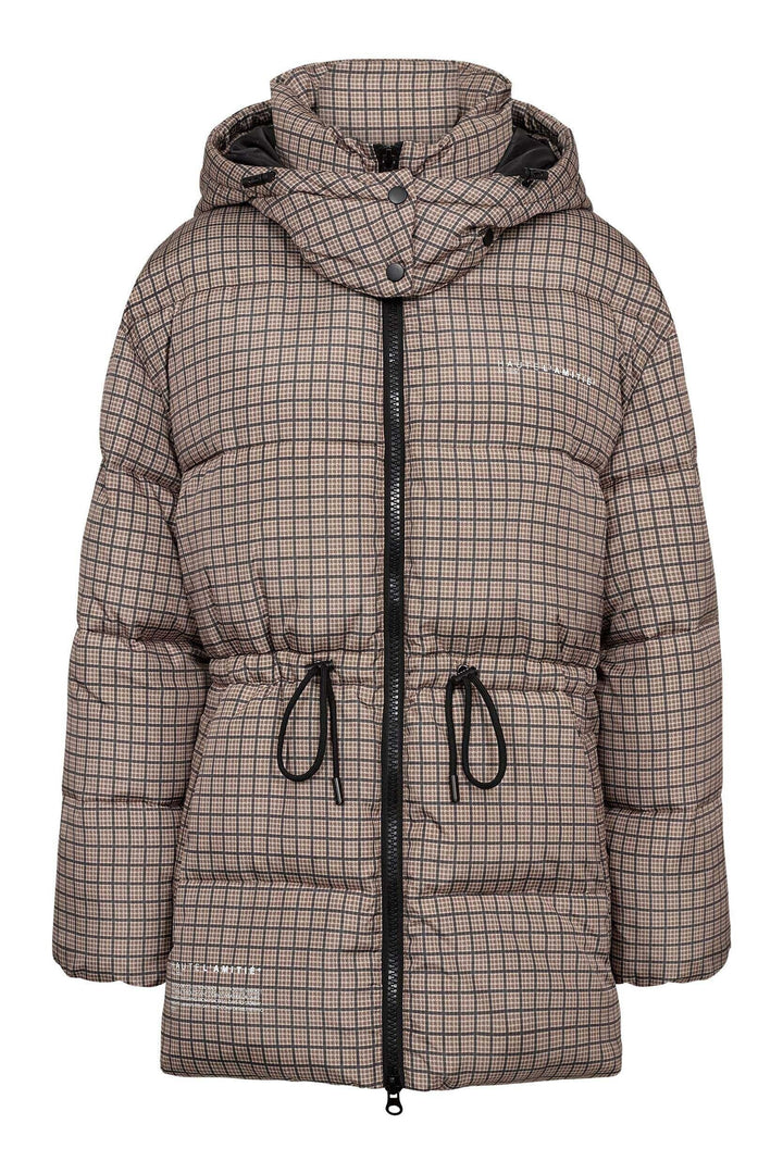 Haute L'Amitié - Climb Check Puffer Jacket HL10690 - Brown Check Jakker 