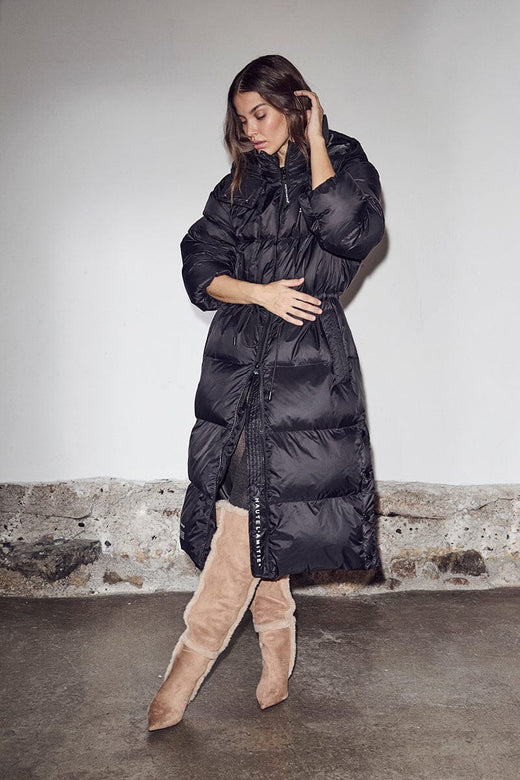 Haute L'Amitié - Climb Long Puffer Jacket HL10715 - Black Jakker 