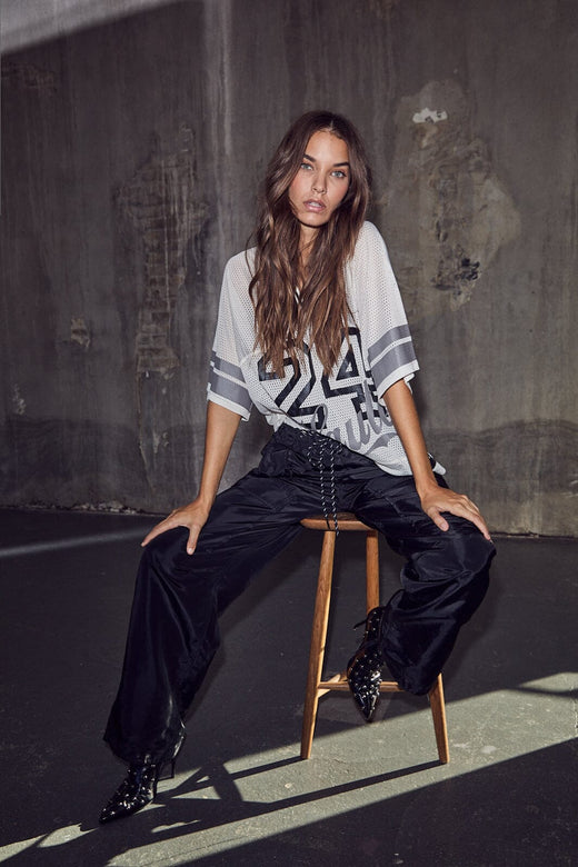 Haute L'Amitié - Drift Combo Number Tee HL10478 - Pearl T-shirts 