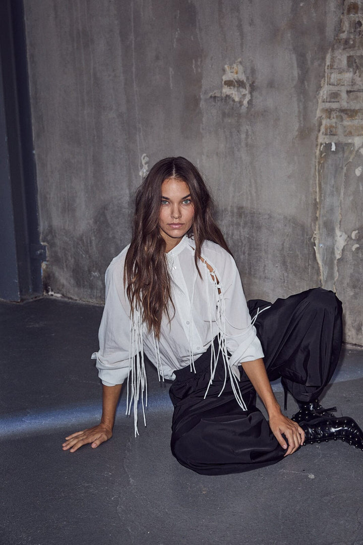 Haute L'Amitié - Florens Fringe Shirt HL10525 - White Skjorter 