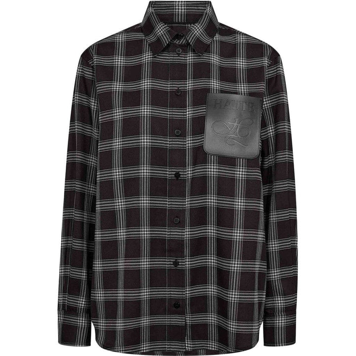 Haute L'Amitié - Haute Check Badge Shirt HL10783 - Black Check Skjorter 