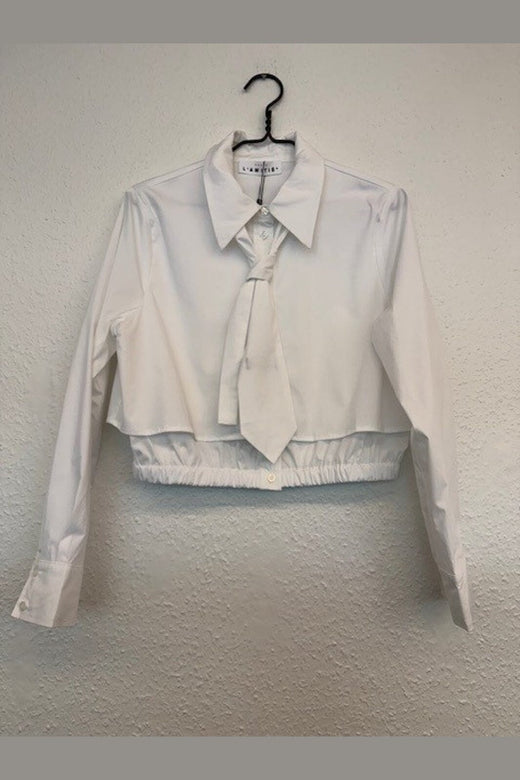 Haute L'Amitié - Inez Tie Shirt HL10826 - White