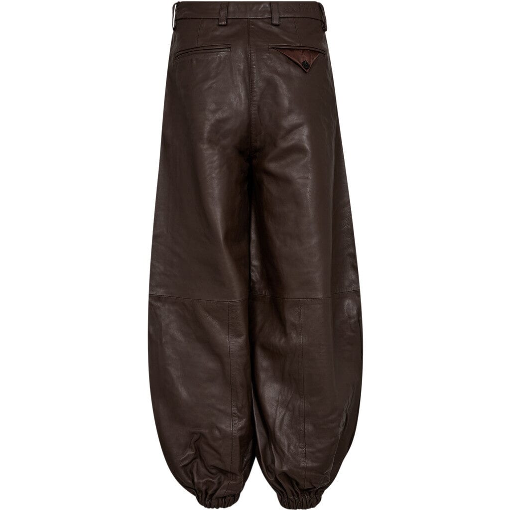Haute L'Amitié - Jasmin Leather Harem Pant HL10541 - Mocca Bukser 