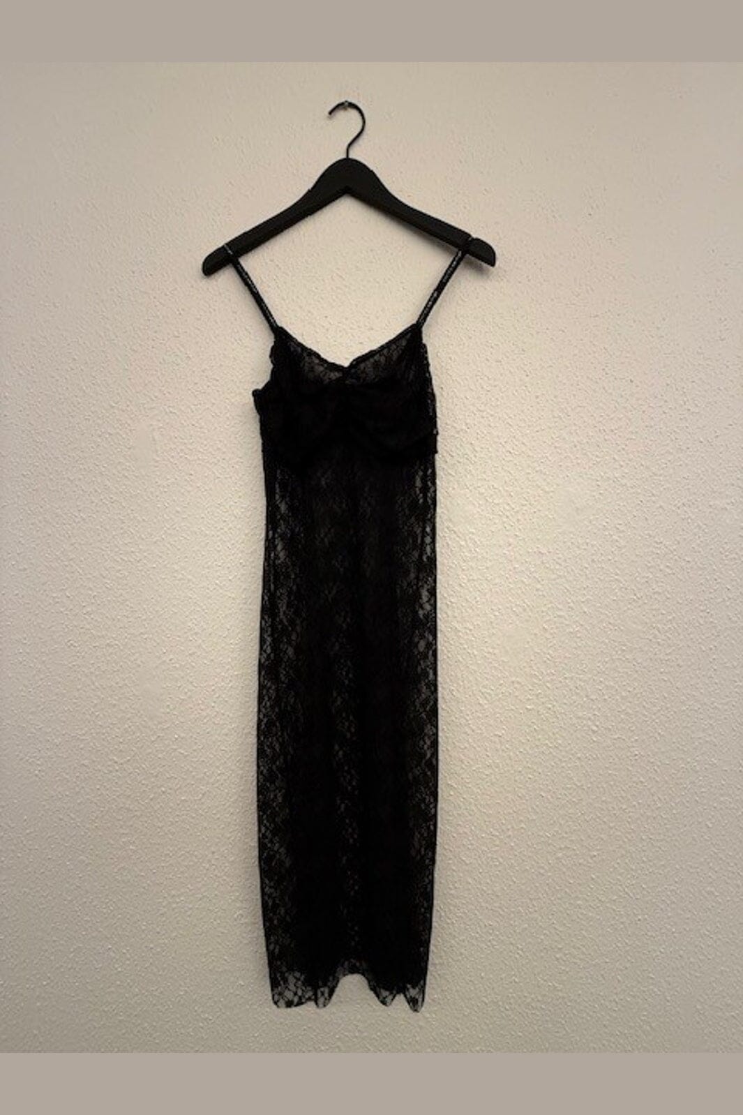 Haute L'Amitié - Lace Logo Strap Dress HL10752 - Black