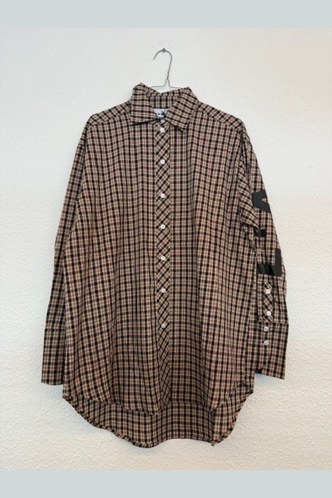 Haute L'Amitié - Maxi Logo Check Shirt HL10813 - Dessert