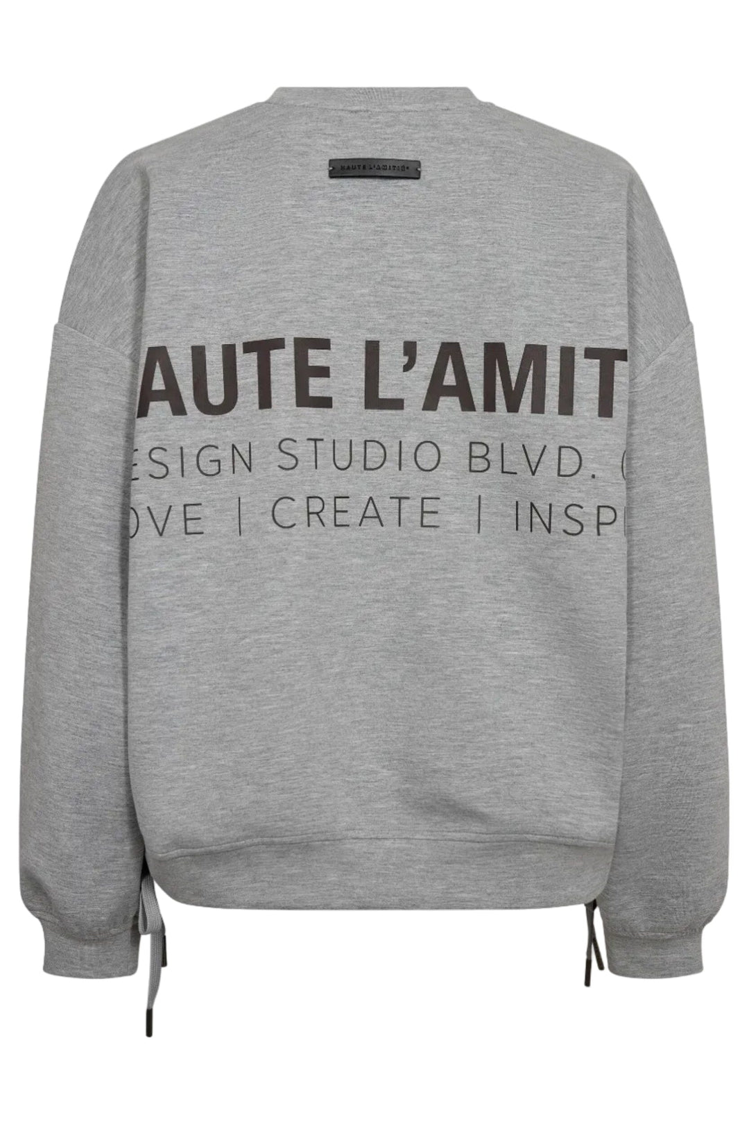 Haute L'Amitié - New Studio Tie Sweat HL10714 - Grey Melangé Sweatshirts 