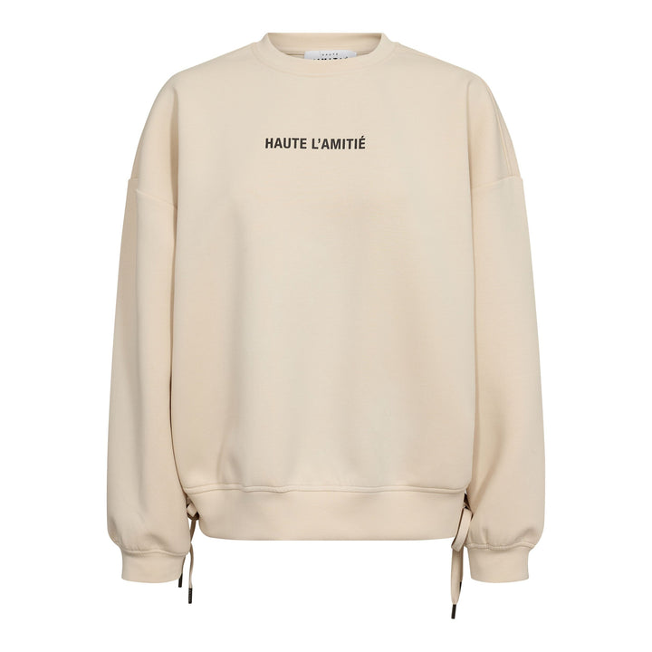 Haute L'Amitié - New Studio Tie Sweat HL10714 - Pearl Sweatshirts 