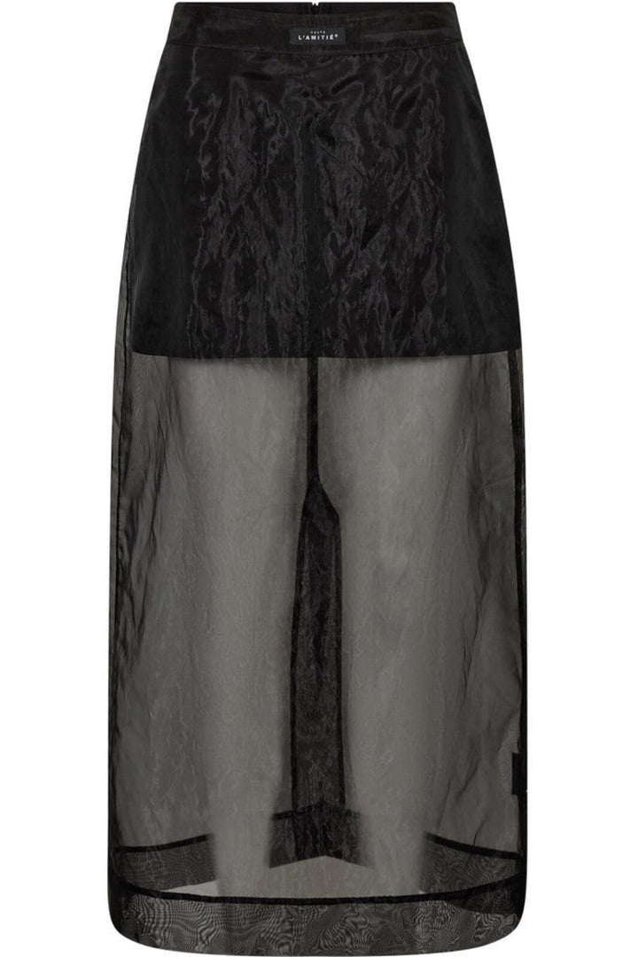 Haute L'Amitié - Organza Pencil Skirt HL10638 - Black Nederdele 
