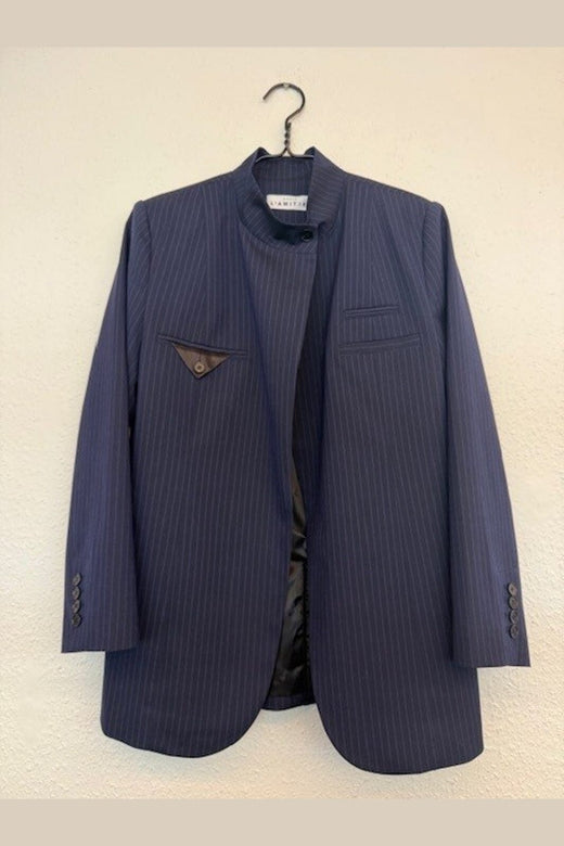 Haute L'Amitié - Pin Overlap Blazer HL10797 - Navy