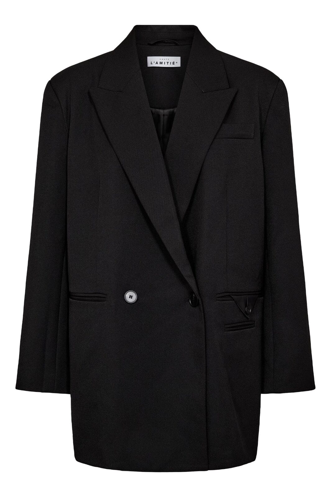 Haute L'Amitié - Premiere Oversize Triangle Blazer HL10273 - Black Blazere 