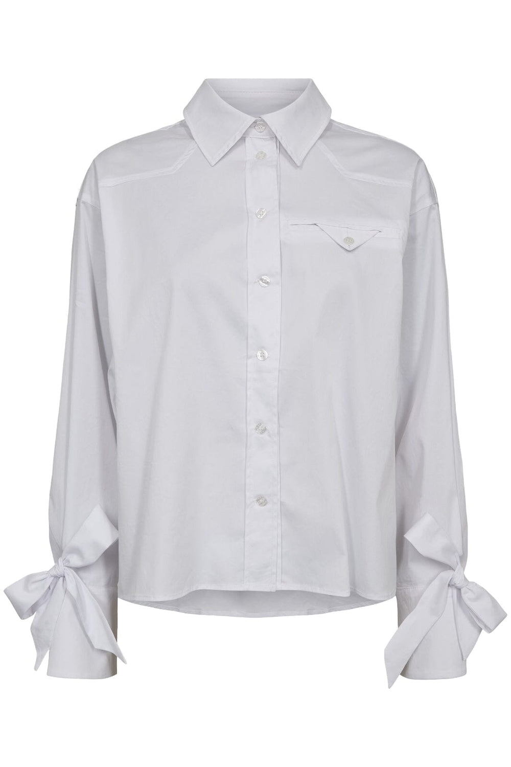 Haute L'Amitié - Pure Cuff Tie Shirt HL10386 - White Skjorter 