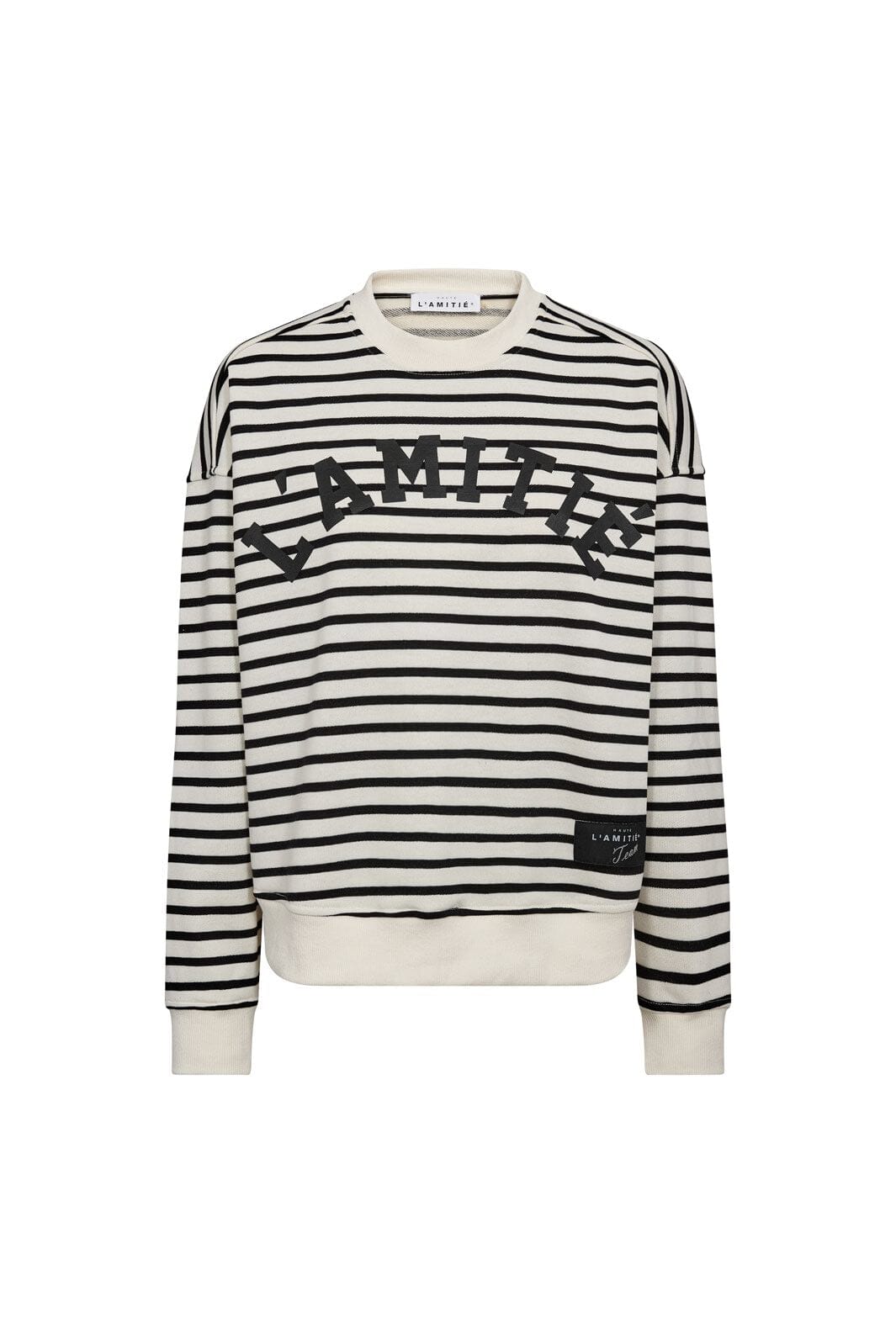 Haute L'Amitié - Stripe Logo Sweat HL10441 - Offwhite Black